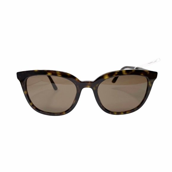 Prada PR 03XS Sunglasses Havana Brown Tortoise Gold Logo Designer Italy Women's